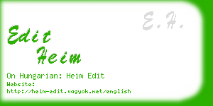 edit heim business card